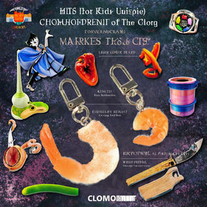 Lindo Mini Camarón 3D caucho personalizado PVC llavero mosquetón bolsa colgante con comida Artificial para personalización - Product Image 3