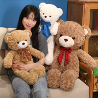 Nouveaux ours en peluche avec nœud papillon, jouets en peluche doux, poupées compagnons en peluche, cadeaux d'anniversaire, vente directe d'usine, vente en gros