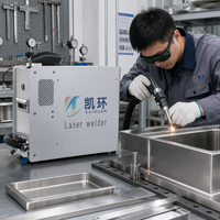 Machine de soudage au laser à fibre KaiHuan - Soudeuse portative à refroidissement par eau pour acier inoxydable et aluminium