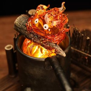 Lámpara Nocturna 3D de Resina con Diseño de Calcifer, Figuras Decorativas de <span class=keywords><strong>Anime</strong></span> - Product Image 4