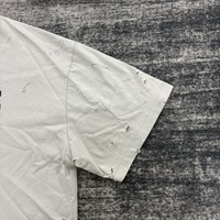 T-shirt Homme Personnalisé Décontracté à Manches Courtes avec Logo Imprimé Numérique, Coupe Boxy, Style Streetwear de Luxe, Effet Vieilli et Délavé