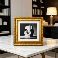 Moulure en pin massif gaufré à motif ondulé rétro européen, largeur 64 mm, pour peinture à l'huile et décoration murale de villa