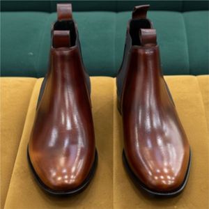 Chaussures montantes pour hommes en cuir véritable, faites à la main, légères, respirantes et confortables, pour l'extérieur, collection automne 2026 - Product Image 4