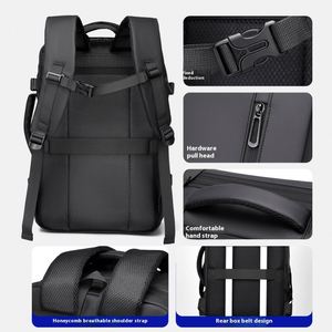 Mochila Ejecutiva Simple de Alta Gama para Hombre, con Gran Capacidad, Forro de Poliéster Impermeable, para Viajes y Almacenamiento de Computadora - Product Image 3