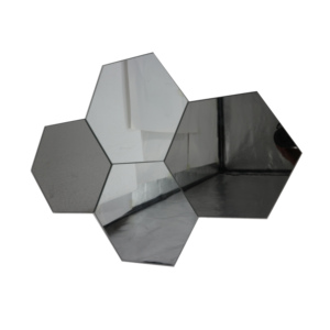 Custom Factory Hot Selling 18x21cm or Customized Size Silver Hexagonal <strong>Wall</strong> <strong>Mirror</strong> <strong>Set</strong> Art <strong>Wall</strong> Decoration Hexagonal <strong>Mirror</strong> - Product Image 3