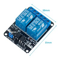 Module de relais à 2 canaux DC 5V 10A avec optocoupleur pour Raspberry Pi MEGA2560
