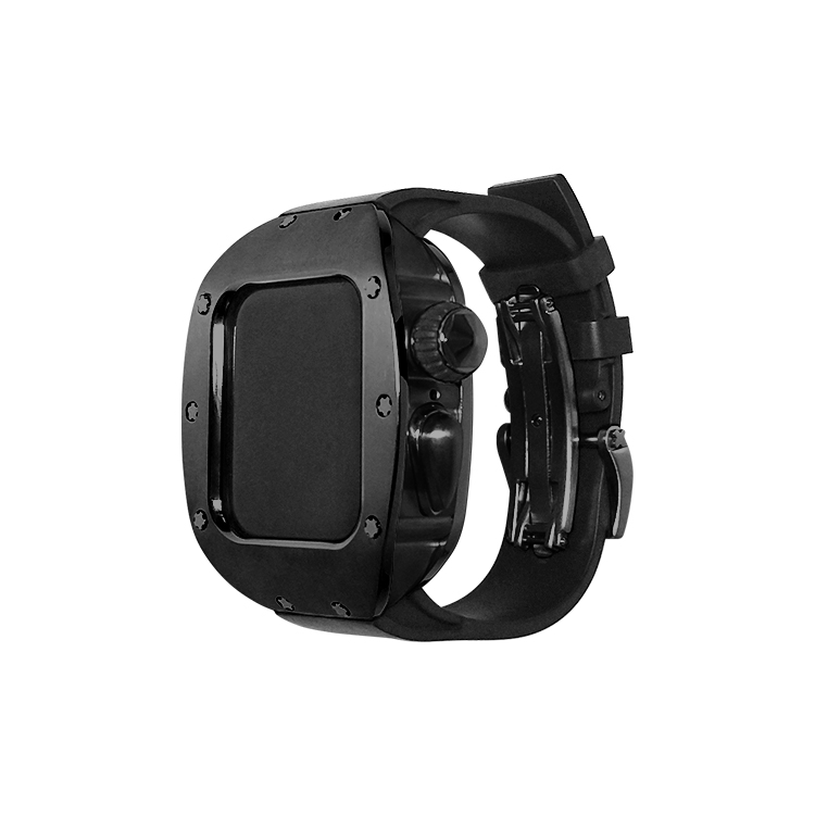 Новинка, роскошные модные мужские чехлы для часов под заказ, чехол для часов с покрытием из настоящего титана и золота, 41 мм