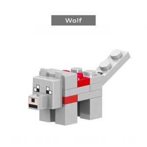 Ensemble de blocs de construction style pixel, personnages, animaux, pièces de scène, jouet éducatif DIY, objet de collection, cadeau de vacances pour enfants - Product Image 3