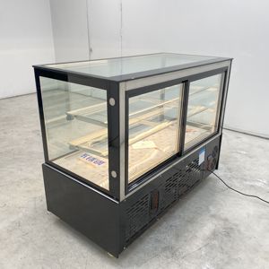 Vitrine réfrigérée commerciale en verre trempé pour l'exposition de gâteaux et pâtisseries françaises dans les pâtisseries de centre-ville - Product Image 6