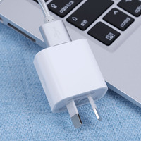 Grosir Australia 2 Port 10W pengisi daya dinding USB elektrik magnetik 5V 2A AU steker adaptor daya AC untuk ponsel