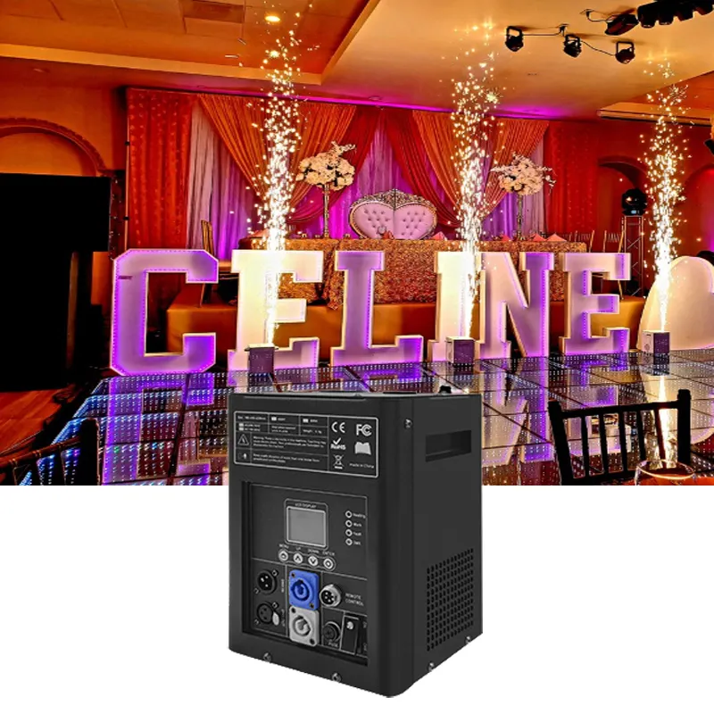Stage Waterfall Sparkler Cold Flame Fireworks Fountain Machine Spark Machine For Party Wedding Dj
