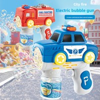 RXS Plastic Cross-border Nouveau Jouet Tendance Véhicule d'Ingénierie Pistolet à Bulles Électrique Portable Son et Lumières 14 ans