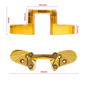 Adaptateur universel de rehausse de guidon 28 mm pour <span class=keywords><strong>moto</strong></span>, pince de fixation variable pour Pulsar NS200 BMW <span class=keywords><strong>Honda</strong></span> KTM Yamaha Pit Dirt - Product Image 4