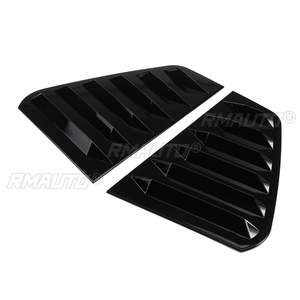 Glossy Black Rear <b>Window</b> Louver Shutter <b>Cover</b> Trim For VW For GOLF MK7 MK7.5 2014-2019 - Product Image 4