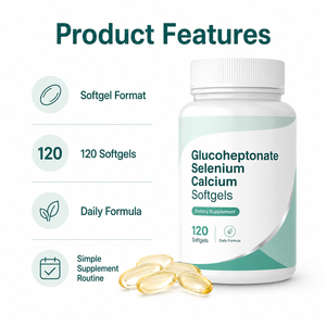 Capsules molles personnalisables de vitamine C de qualité alimentaire, calcium, AKG et mélange probiotique pour une densité osseuse améliorée - Product Image 3
