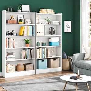 Wholesale Large Wooden 72 Inch Tall Bookcase <strong>White</strong> Library Bookshelf <strong>Wall</strong> Storage <strong>Units</strong> with <strong>Shelves</strong> - Product Image 5