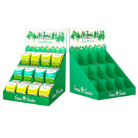 Boîte de présentation de comptoir en carton personnalisée avec séparateur, unité de présentation de table pliable pour la vente au détail