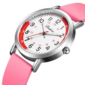 Montre médicale pour infirmières, médecins, professionnels, étudiants, facile à lire, quartz, étanche, alliage, verre, bracelet en silicone, doux, respirant - Product Image 2