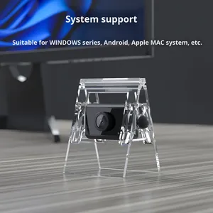 Cámara web para PC Cámara de computadora Interfaz USB 4K 30fps 1MP para clases <span class=keywords><strong>en</strong></span> línea Reunión <span class=keywords><strong>en</strong></span> vivo Oficina Micrófono incorporado - Product Image 4