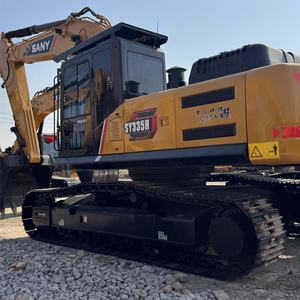 Excavatrice hydraulique sur chenilles SANY SY335H d'occasion de haute qualité, modèle 2022, avec pompe hydraulique et boîte de vitesses, poids opérationnel de 32,5 tonnes - Product Image 4