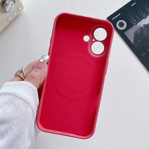Funda Móvil Magnética de Silicona Líquida Original para <span class=keywords><strong>iPhone</strong></span> 16 Pro <span class=keywords><strong>Max</strong></span> 15 14Plus 13 12 11 XR <span class=keywords><strong>XS</strong></span> Funda Protectora Suave Carga Inalámbrica - Product Image 4
