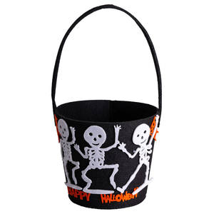 BOLSO DE FILOTE DE FELTRO CON ESQUELETOS DIAM. 16 - Product Image 1