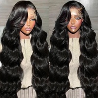 Vente en gros de densité 180 perruques cheveux bruts sans colle perruques avec devant en dentelle 13X4 perruques de cheveux humains brésiliens bouclés full hd avec devant en dentelle