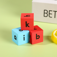 Dés en EVA souple de qualité supérieure pour l'apprentissage précoce : alphabet, phonétique, lecture et orthographe