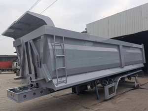 2025 <span class=keywords><strong>Super</strong></span> Interlink Semi-remorque 3/4 essieu 45 CBM capacité hydraulique en forme de <span class=keywords><strong>U</strong></span> benne arrière latérale pour remorques de <span class=keywords><strong>camion</strong></span> de sable en pierre - Product Image 2
