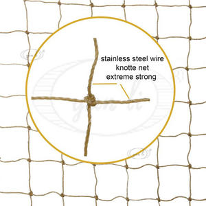 Vente chaude Durable Beige Nylon HDPE PE avec Fil En Acier Inoxydable Chat <span class=keywords><strong>Cage</strong></span> Filet Anti Chat Out Net Chat Balcon Net - Product Image 4