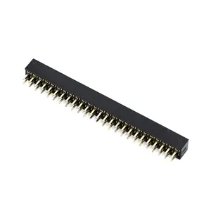 Shengli, cabezal hembra de 2,54mm, 2x25P, 1x40P, cabezal de pin, Conector de PCB de doble fila individual, cabezal de PIN de ángulo recto