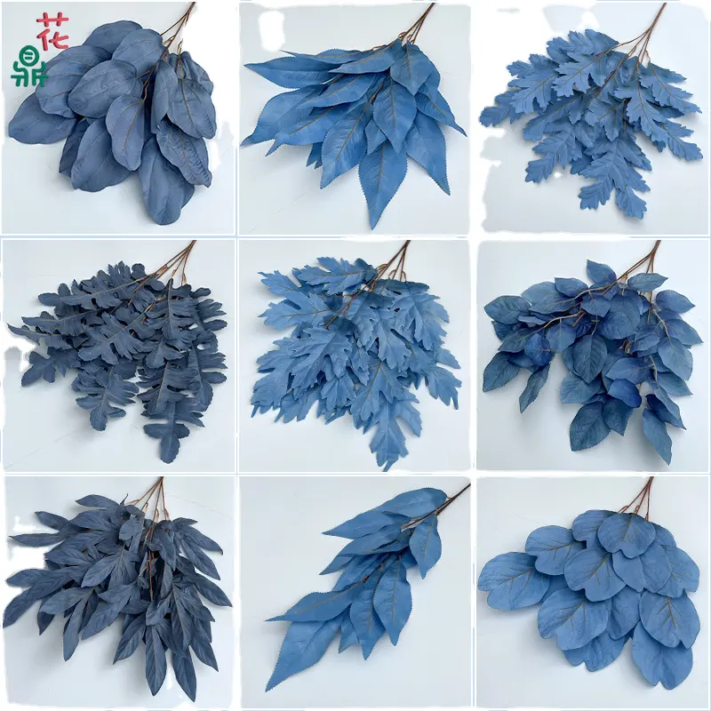 LFH 24 year wedding hall haze blue road lead welcome silk flower new stage decoration simulation