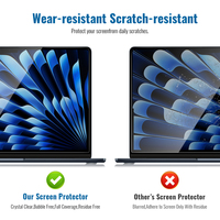 Film de protection anti-espion magnétique amovible pour ordinateur portable, écran de confidentialité noir pour MacBook Pro Air 15 pouces