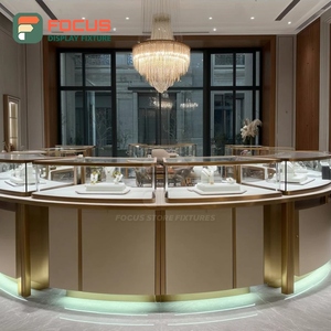 Sistema de Exhibición de Joyería de Lujo Personalizado, Panel de Vidrio Templado, Vitrina para Tienda de Marca - Product Image 2
