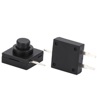 FEI BEN Nouveau type de micro-interrupteur à bouton-poussoir LED 250V IP53 4A Haute performance 1NO1NC Noir/Rouge
