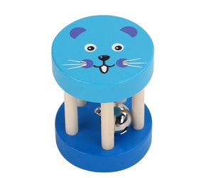 Campanas de mano de madera coloridas al por mayor con formas de animales para niños, instrumentos musicales educativos, juguetes de sonido con caras de dibujos animados - Product Image 4