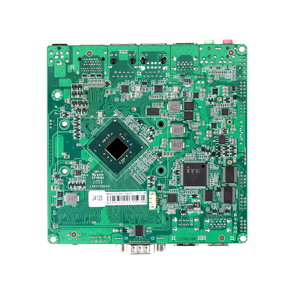 Qotom J4105 J4125 X86ミニPC ITX産業用マザーボード、4つのRS232 COM