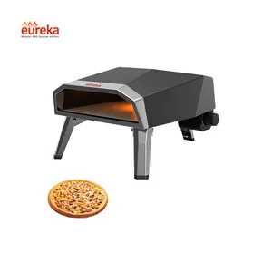 Horno comercial Pizza Horno de pizza Gas Fuego Balcón Tostadoras y hornos de pizza