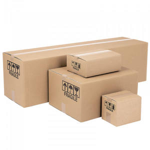 Boîte en carton ondulé d'expédition kraft imprimée personnalisée de luxe boîte d'emballage à paroi unique taille intérieure 20*14*14 cm - Product Image 3