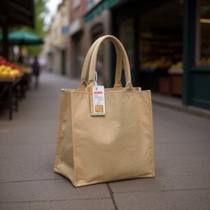 Borsa in tela multiuso Ilan 23x21x15 cm per lo shopping e lo stoccaggio - Product Image 3