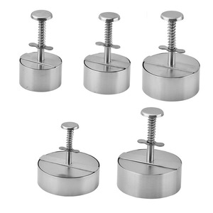 Aço inoxidável <span class=keywords><strong>Burger</strong></span> Press Round Maker Smasher Hamburger Patty Maker Mold - Product Image 5