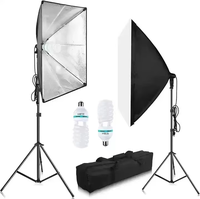 Boîte à lumière pliable de haute qualité pour studio photo, personnalisable en gros, avec 4 têtes et douille E27