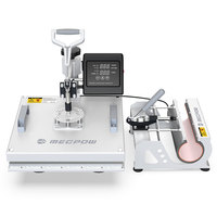 Presse à chaud 8 en 1 à double tube chauffant 360 ° Swin à commande numérique précise Mecpow MP-3881 avec grande capacité de 30oz