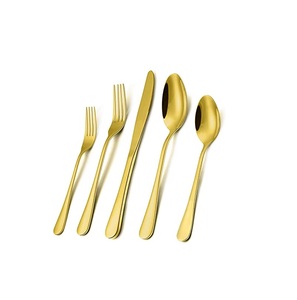 Ensemble de couverts exclusifs en métal de créateur avec une finition de luxe parfaite pour les mariages et les repas à l'hôtel - Product Image 3