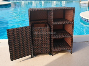 Yoshen <span class=keywords><strong>résine</strong></span> extérieure piscine serviette meubles grande serviette rangement bac <span class=keywords><strong>armoire</strong></span> tous temps mobile <span class=keywords><strong>extérieur</strong></span> piscine serviette Valet - Product Image 5