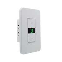 Interruptor de Luz Táctil Inteligente Wifi Tuya, Estándar Estadounidense, con Control por Aplicación Smart Life