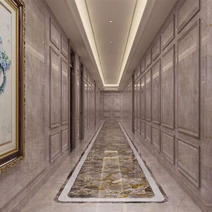 Fournisseur d'Usine Marbre Or de Luxe Grandes Dalles de Marbre Fusion <span class=keywords><strong>Versailles</strong></span> Veines Dorées pour Fond de Mur - Product Image 5