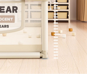 Barrera de Seguridad <span class=keywords><strong>a</strong></span> Nivel del Suelo para Bebés, para Gatear y Aprender <span class=keywords><strong>a</strong></span> Caminar, Alfombra de Juego Interior para el Hogar, Barandilla Protectora para Niños, Corralito Infantil - Product Image 6