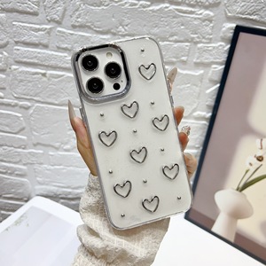 Custodia per telefono in <span class=keywords><strong>silicone</strong></span> TPU con fiocco e glitter per ragazze e donne, per <span class=keywords><strong>iPhone</strong></span> 16 15 14 <span class=keywords><strong>13</strong></span> Pro Max, <span class=keywords><strong>trasparente</strong></span> con fiocco argentato e diamanti - Product Image 5