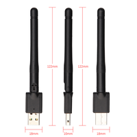 Adaptateur de pont d'antenne wifi usb, carte réseau sans fil, 802.11n, récepteur de satellite, décodeur, 1 pièce